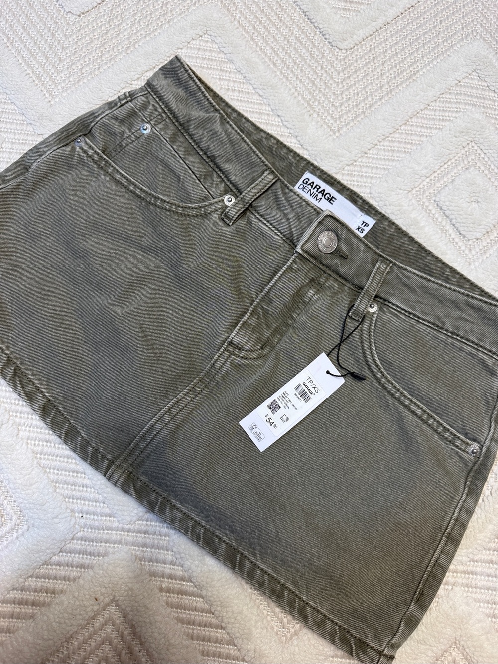GARAGE - Denim Skirt with Shorts